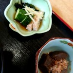 三河屋 - うざくとこんにゃくの小鉢