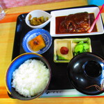 お食事処 河童 - 日替わりワンコインランチ・鯖味噌定食　５００円（税込）【２０２２年９月】