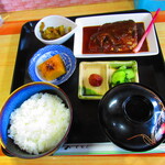 お食事処 河童 - 日替わりワンコインランチ・鯖味噌定食　５００円（税込）【２０２２年９月】