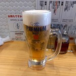 ひとくち餃子ストライク - 生ビール