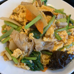 香香厨房 - きくらげと玉子、豚肉炒め　700円