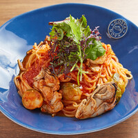 牡蠣のトマトソーススパゲッティーニ 又は リゾット