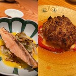 松濤 爛缶 - サクラマス、肉団子