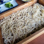 Waraguchi Soba - ◇蕎麦 この地域特有の「板」に「そば」を盛付けるスタイル 普通盛りの「板そば」 です！