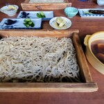 Waraguchi Soba - ◆「つけめんかもそば」板そばです！