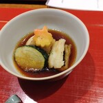 大和屋 - 旬の揚げ野菜餡掛け