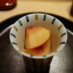 寿し おおはた - 桃のコンポート