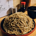 京橋 恵み屋 - ダッタン蕎麦(大盛り500g)650円＋ネギ汁100円