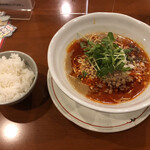 中菜Labo.朝陽 - 水曜限定　濃厚坦々麺とご飯のセット　1,000円(税込)