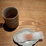 焼鳥 市松 - 梅シャーベットでさっぱりと