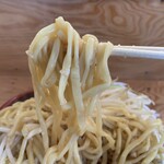 らーめん ひかり - しょうゆらーめん 野菜大盛り ニンニク大盛り、麺リフト