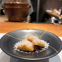 割鮮 入たに - とうもろこし天ぷら