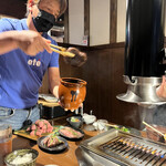 焼肉 肉萬 - 名物！　ローストビーフ　真剣！！ですっ