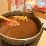 よし町 - ⑧常陸牛サーロインすき焼・信州産松茸・奥久慈卵