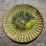 丸新 - 鱸の薄造り