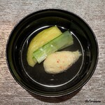 丸新 - 毛蟹真薯と加茂茄子の椀物