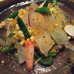 il luogo di TAKEUCHI - 本日のカルパッチョいろいろ野菜のインサラータ　ミモザ風