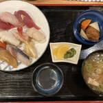 和処さゝ木 - 生寿司定食1,050円