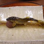 柚木元 - 天竜鮎のたれ焼き、栗渋皮煮