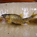 柚木元 - 天竜鮎のたれ焼き、栗渋皮煮