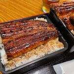 うな政 - うな重（並）　980円　+　ご飯特盛　200円