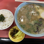 Koushien - 小ライスと、玉子トッピングラーメン650円！CP良し！