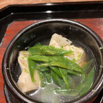 割烹 隆 - お昼のコース９６８０円。クエのあら鍋。最近はお刺身でいただく事が多いクエですが、火を入れるとさらに美味しさが引き出しますね（╹◡╹）（╹◡╹）