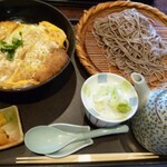 武蔵坊 - ロースかつ丼+ミニ蕎麦