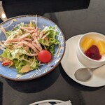 上田温泉祥園 寿久庵 - サラダ＆デザート♪