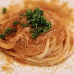 Cucina Italiana Barbassano - 毛蟹とカラスミ キタッラ