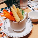 大衆食堂 てんぐホール - 野菜スティック アンチョビマヨ