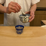 山玄茶 - 食べた後絞って
      少しブランデー