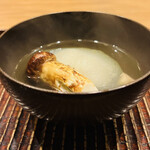 おが和 - ☆鱧（淡路島）と松茸（岩手）と冬瓜のお椀。絶品❗️