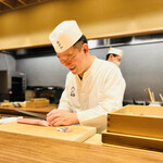 おが和 - ◎カウンター越しに小川さんと会話も弾む❗️