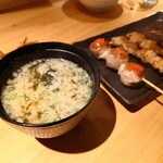 炭火焼鳥と水炊き 五郎一 - クロメみそ汁