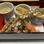 梅田 鮨 よこ田 - 秋の味覚たっぷりの前菜