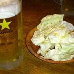 Yakitori Tsuyoshi - まずはビールとお通し
