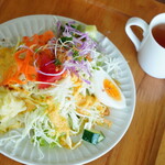 マッシュルームカフェ - 【2022.10】ランチ(税込1,500円)・米田富士ランチ(手作りハッシュドビーフ)に付くサラダ