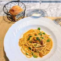 La Brianza - 雲丹クリームスパゲッティ。わぁ～(*˘︶˘*).｡.:*♡贅沢!! まろやかコクしっかり、雲丹の身もたくさん載っていてすご〜い☆☆ そりゃあもう、とても美味しかったです