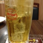 やっぱりステーキ 1st - ビールに氷…