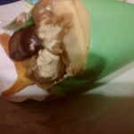 cafe nekoji - 持ち帰りモンブランクレープ。