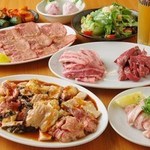 Shichirin Yakiniku Wakabaya - 当店看板メニューが楽しめる飲み放題付コース4000円～ご用意。