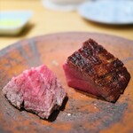 やまぐち - じっくり時間かけて焼いたフィレ肉。