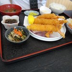 海産物 えんがん - エビフライ定食1,000円
