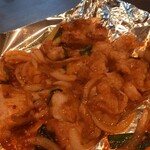 鉄板焼ＢＡＲ ぎんくら - ホルモン炒め(タレ)