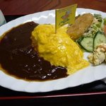 山香食堂 - オムカレー