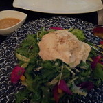 Whisky Dining WWW.W - 【2013年３月】水菜と九条ねぎの京湯葉サラダ　７００円