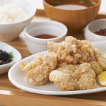 Chicken konbu dashi fried chicken set meal