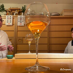 らん亭～ 美日庵 - オレンジワインとともに