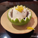 らん亭～ 美日庵 - 自家製の鮪の生ハムに巨峰の白和え